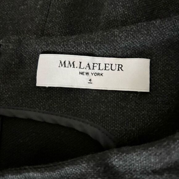 M.M. Lafleur The Lydia Dress Charcoal Gray Size 4 career workwear office - Picture 5 of 6
